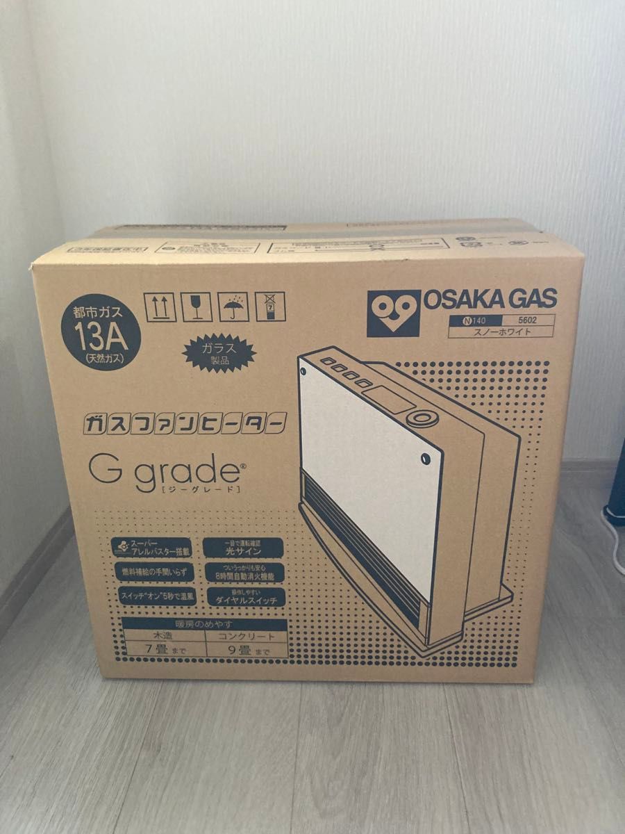 OSAKA GAS ガスファンヒーター G grade 140-5602 スノーホワイト 都市