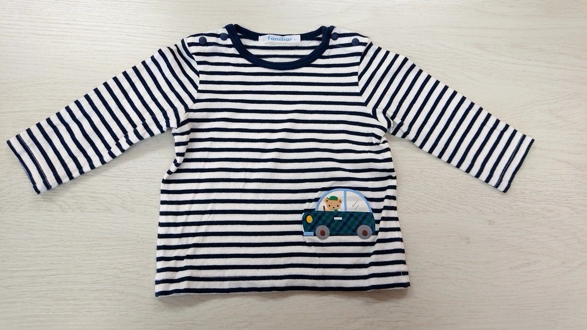 ファミリア 長袖Tシャツ ボーダー 車 80cm キッズ｜Yahoo!フリマ（旧