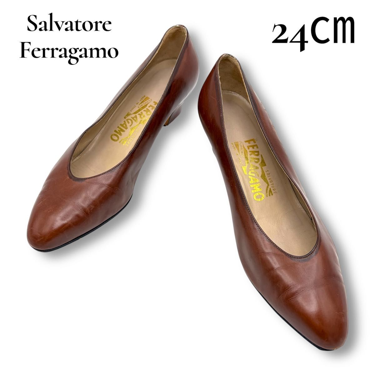 Salvatore Ferragamo サルヴァトーレフェラガモ パンプス レザー