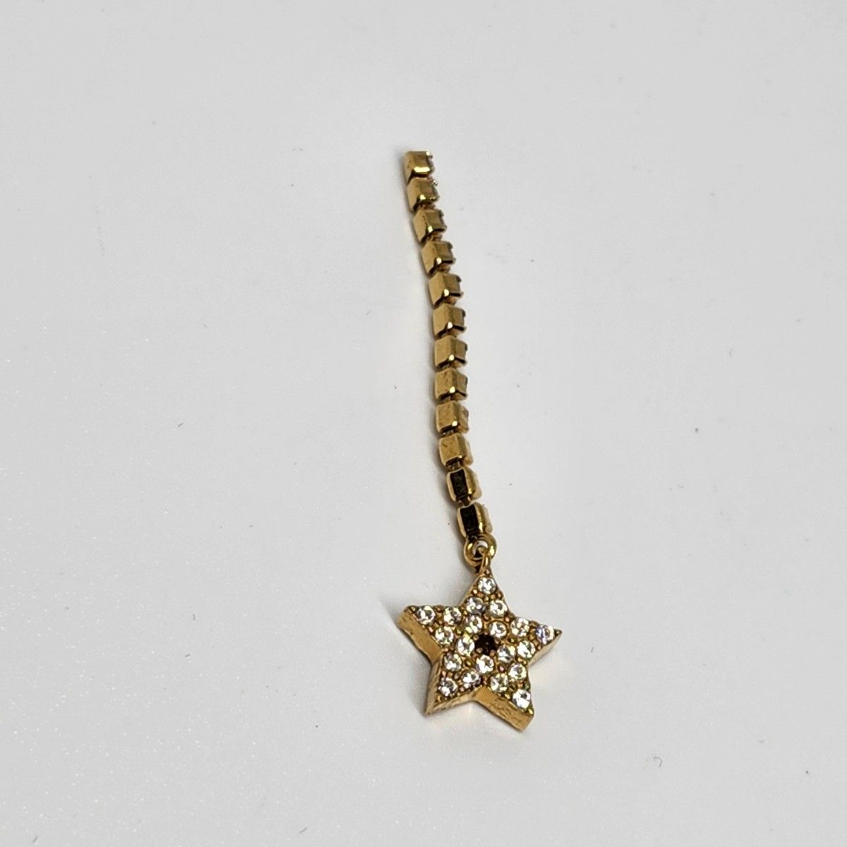 Christian Dior ディオール ピアス ラインストーン ゴールド