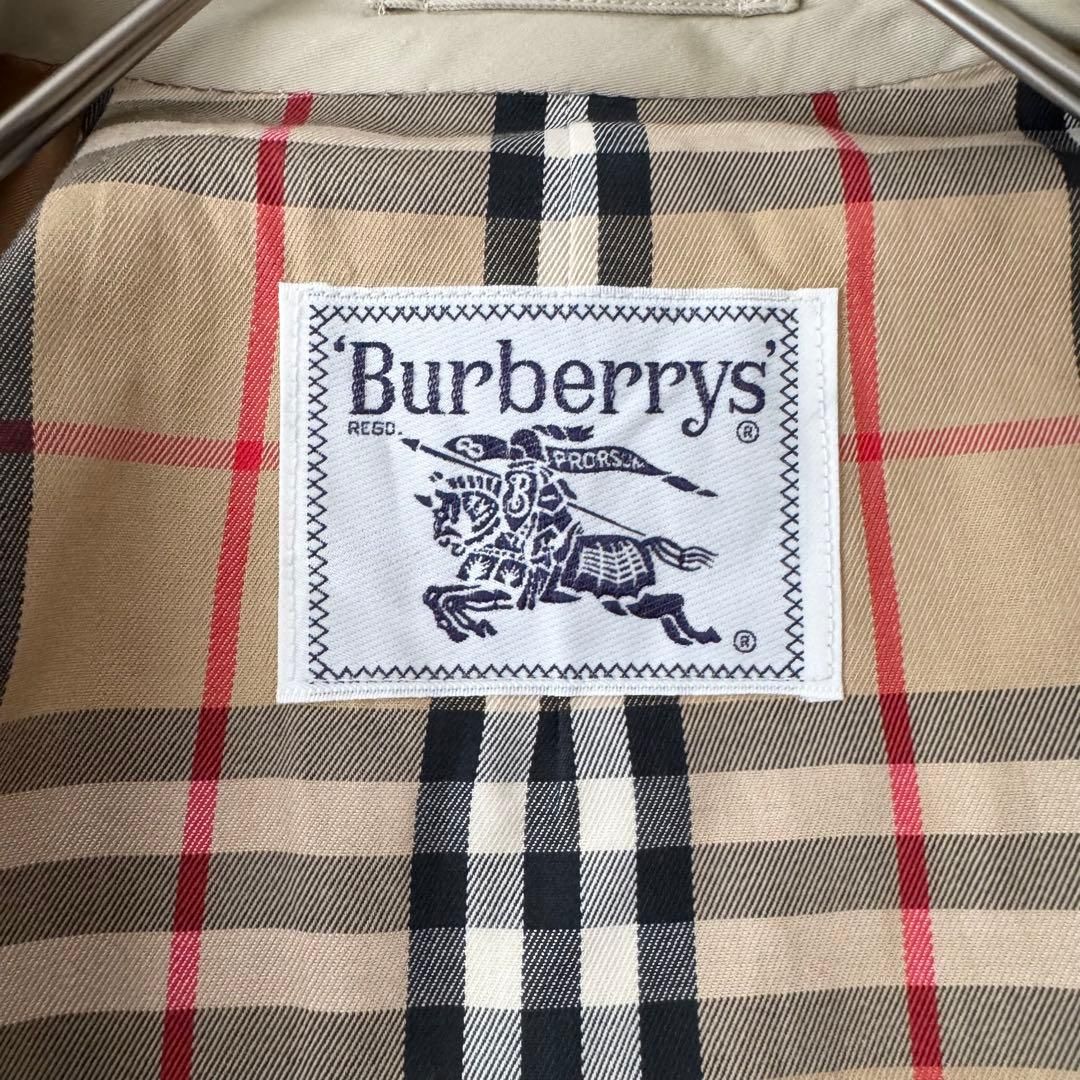 バーバリー Burberrys ロングコート ベルト付き ノバチェック トレンチ