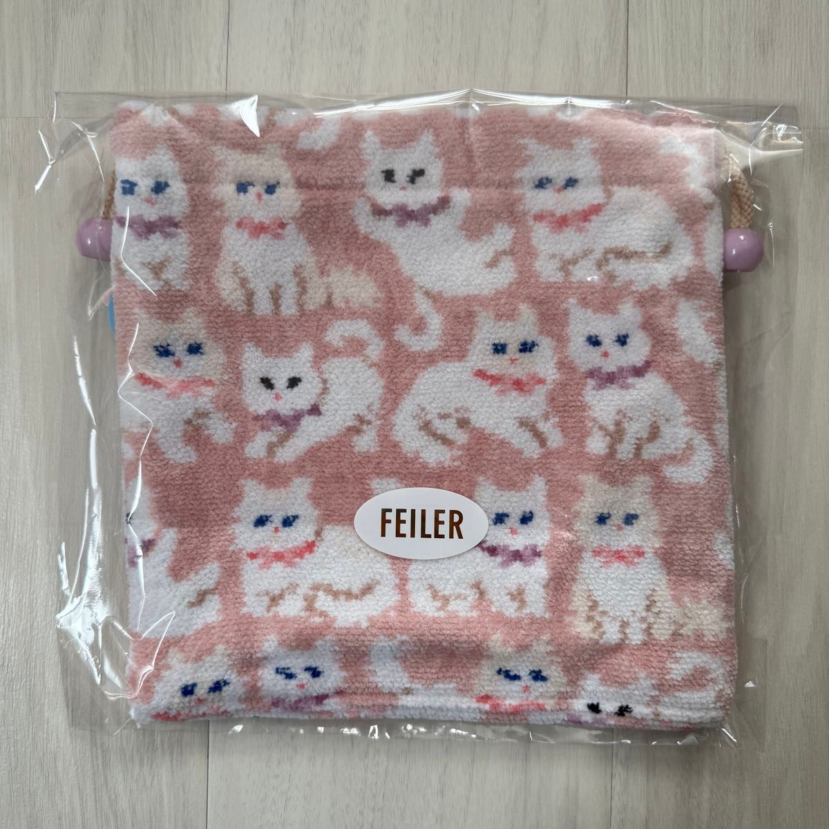 LOVERARY BY FEILER 】モフモフネコチャン 巾着｜Yahoo!フリマ（旧
