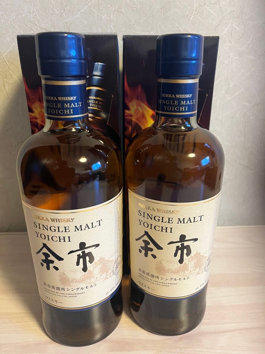 ニッカウヰスキー シングルモルト 余市 700ml 45% 2本セット 箱付き
