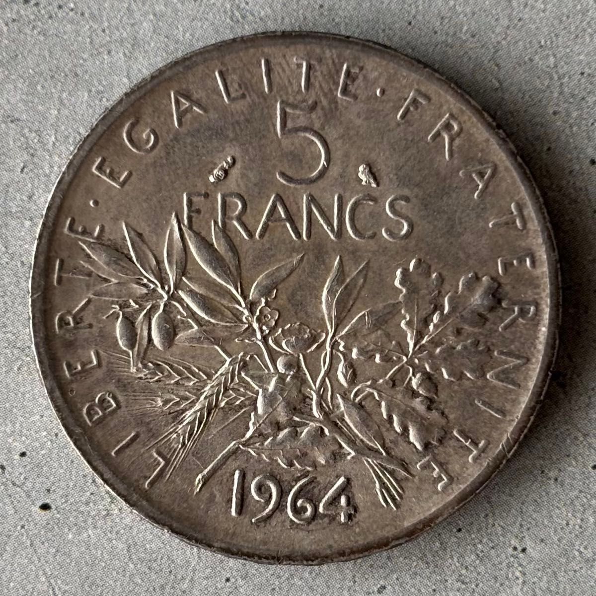 フランス銀貨】1964年 フランス 5フラン 種を蒔く女神｜Yahoo!フリマ