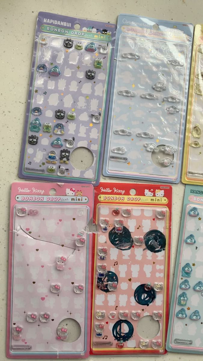 正規品 ボンボンドロップシール ミニ 全種類 8種類 サンリオ