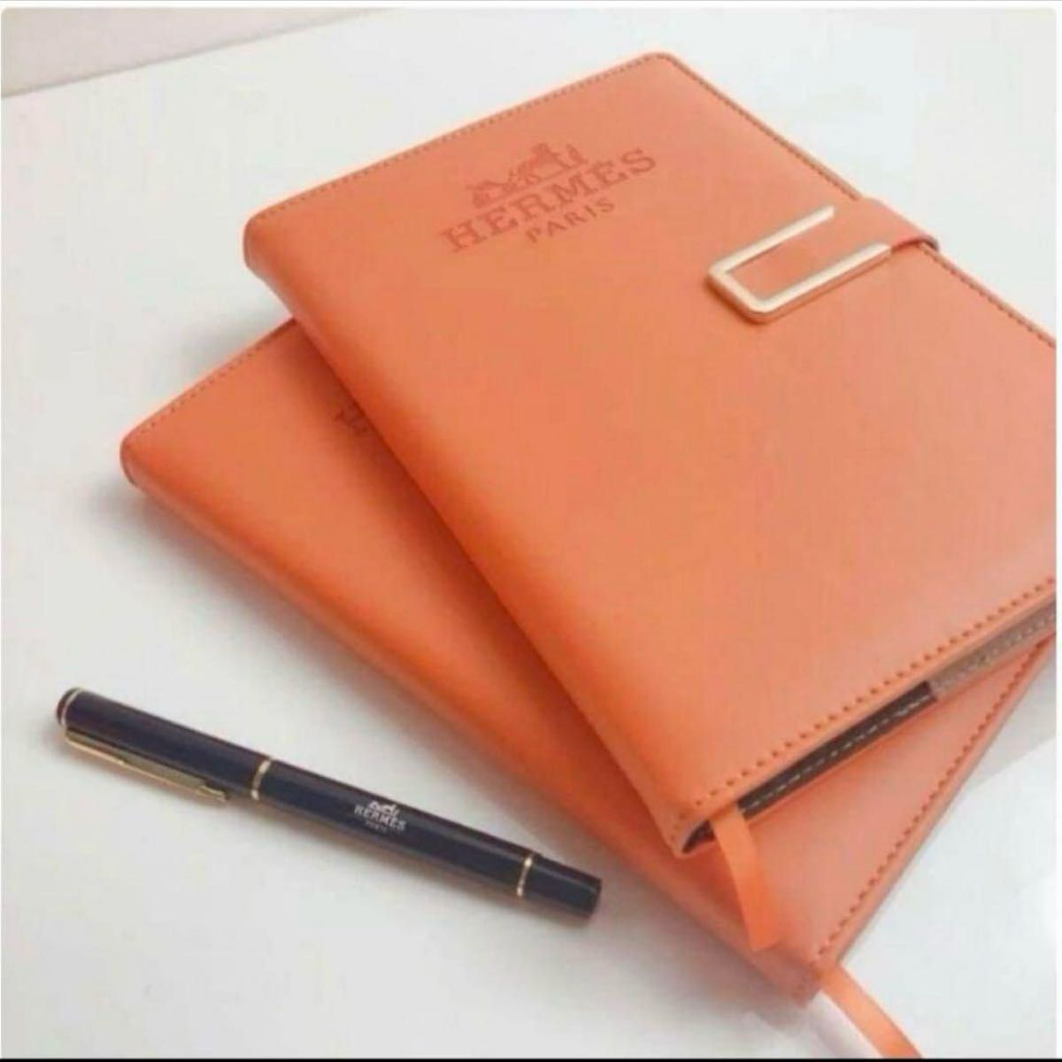 HERMES 手帳 ノート エルメス ノベルティ メモ帳 ボールペン付き