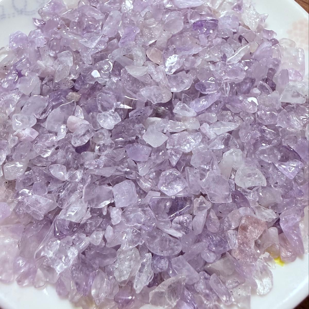 ラベンダーアメジストさざれ極小粒500g 紫水晶 小粒 細石 天然石