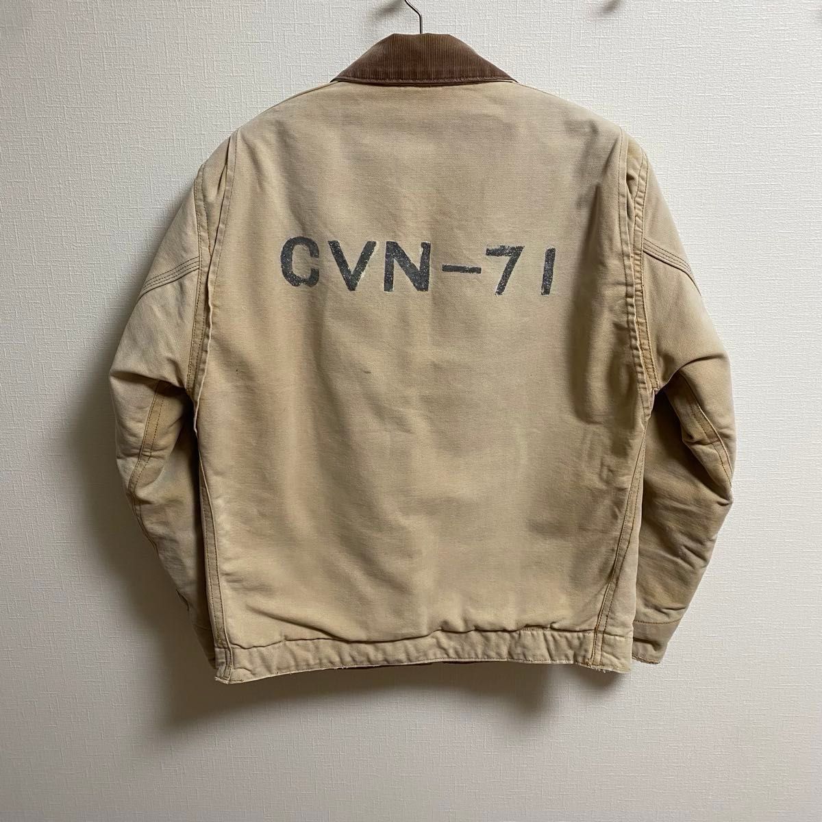 小さめ USA製 デトロイトジャケット リペアあり Carhartt カーハート