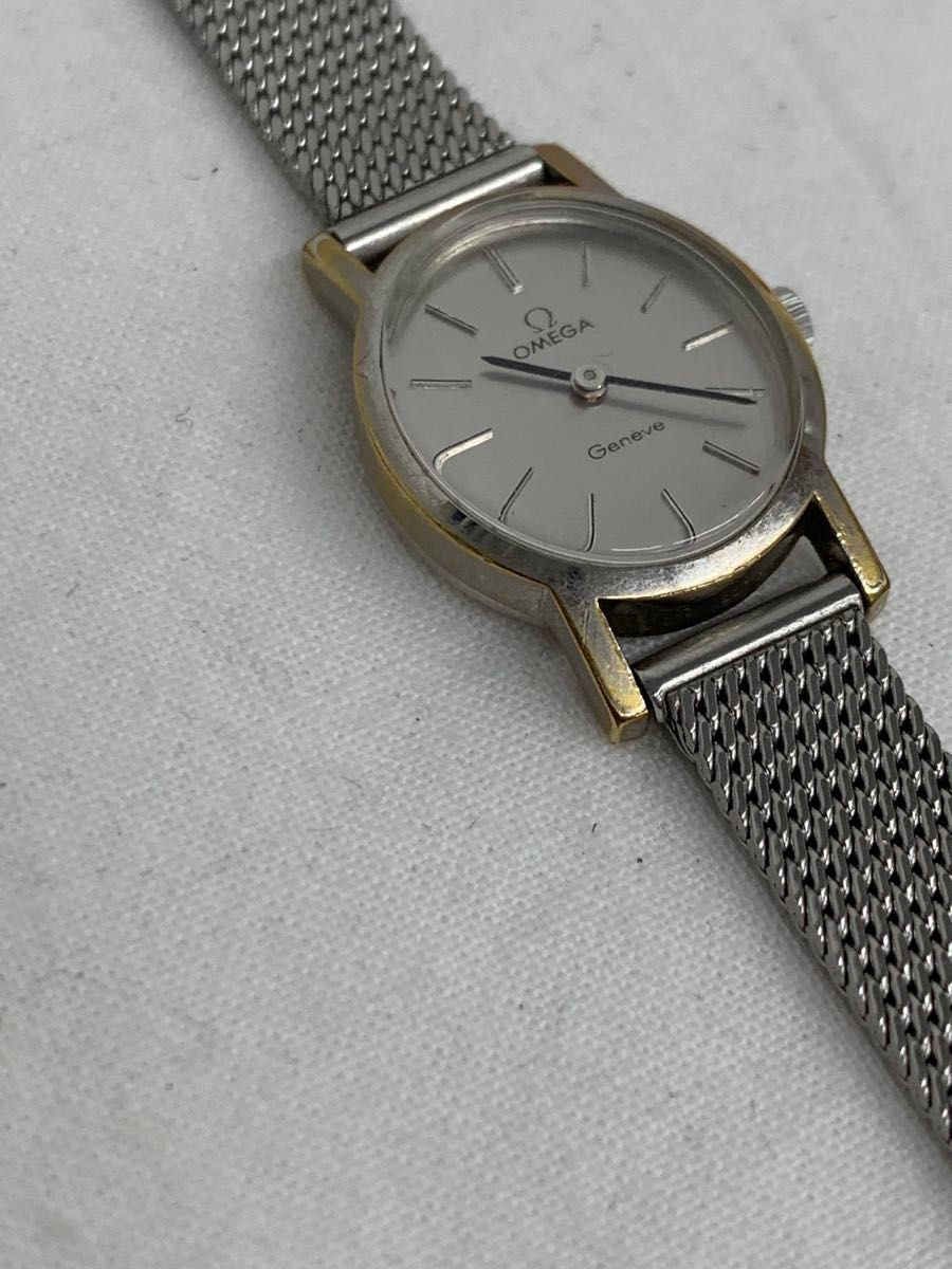 OMEGA Geneve 手巻き時計 シルバー オメガ ジュネーブ 稼動品｜Yahoo
