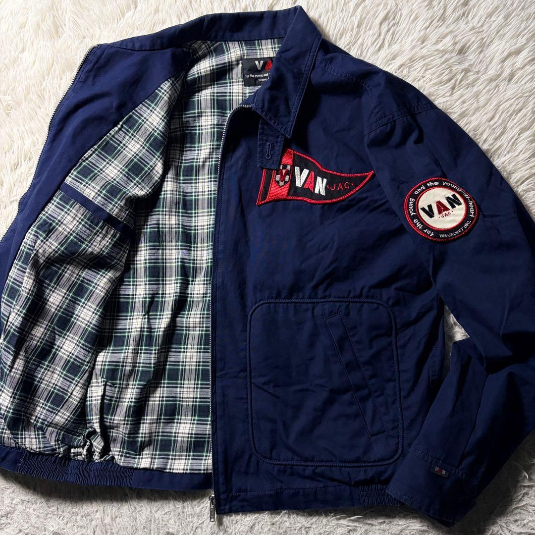 美品/希少モデル VAN JACKET スウィングトップ アーチロゴ 刺繍 L