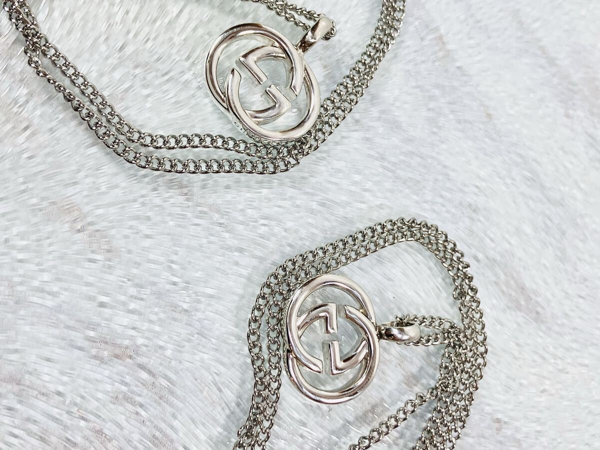 超美品 送無】GUCCI グッチ ネックレス トップ2点＋社外チェーン