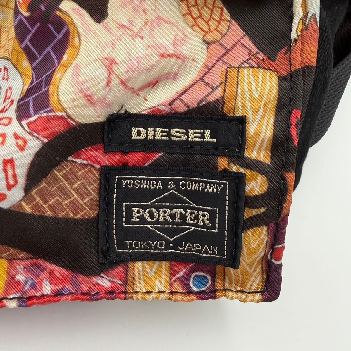 未使用級】レア PORTER×DIESEL 横尾忠則 コラボ ウエストバッグ PORTER