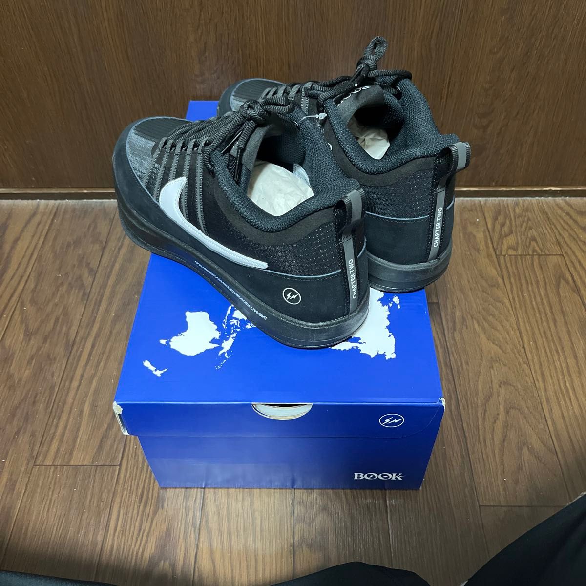 V A 店舗購入】 fragment design × Nike Book2 Black / 28cm｜Yahoo