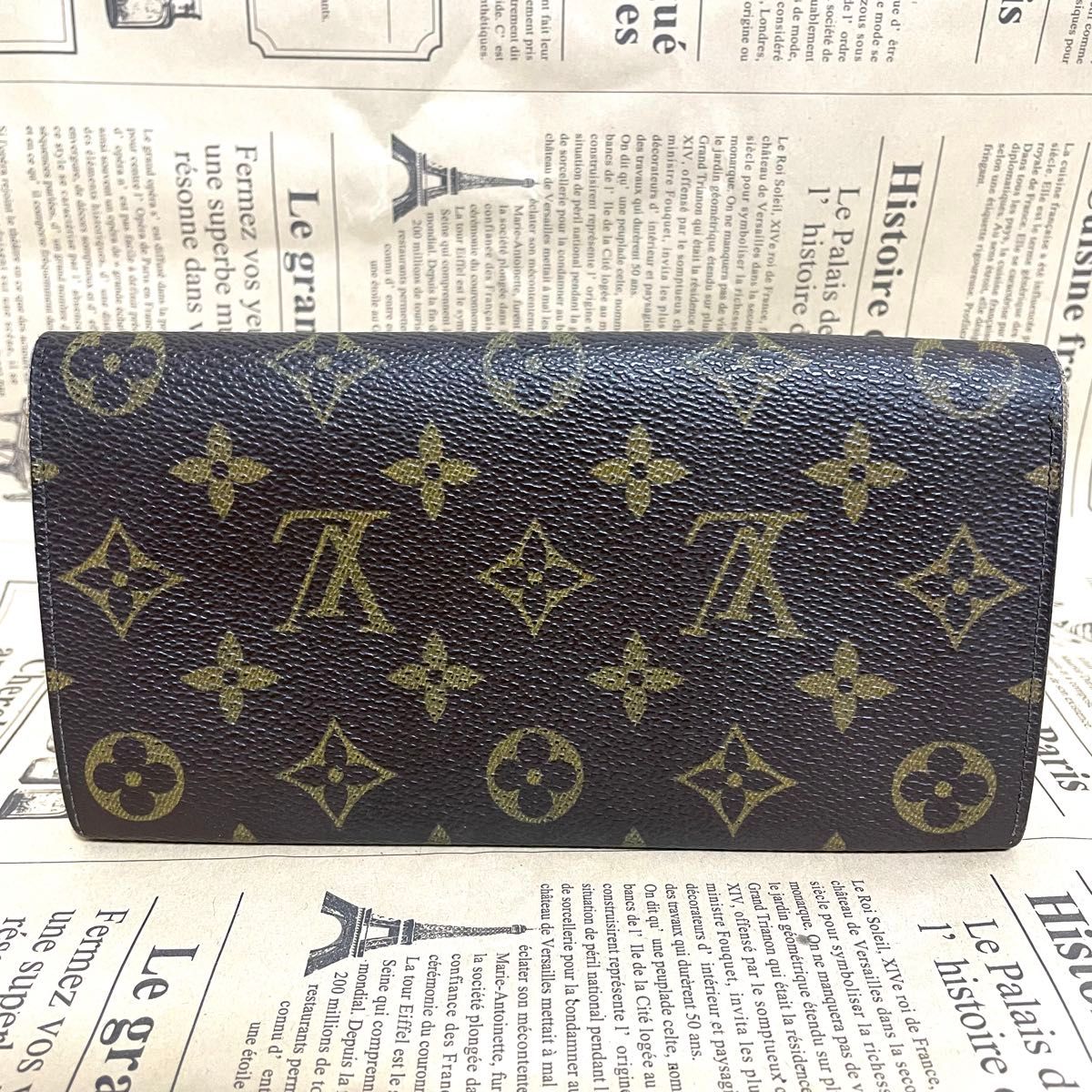ルイヴィトン モノグラム 長財布 ポルトモネ クレディ LOUIS VUITTON