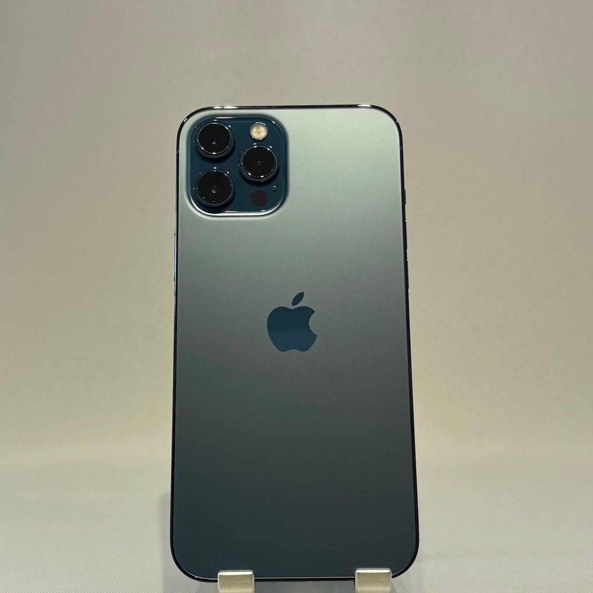 美品』iPhone 12 PRO MAX 128GB パシフィックブルー 新品バッテリー