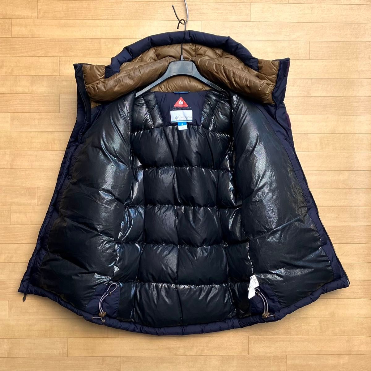 コロンビア ダウンジャケット ダウンパーカ M ダウン Columbia 紺
