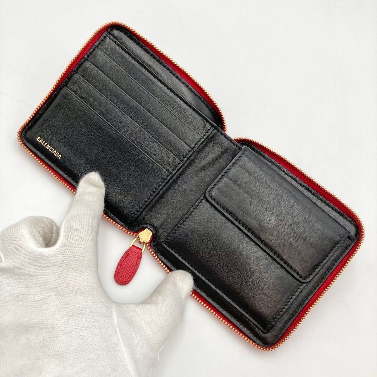 激レア【極美品】BALENCIAGA バレンシアガ エブリデイ 二つ折り財布