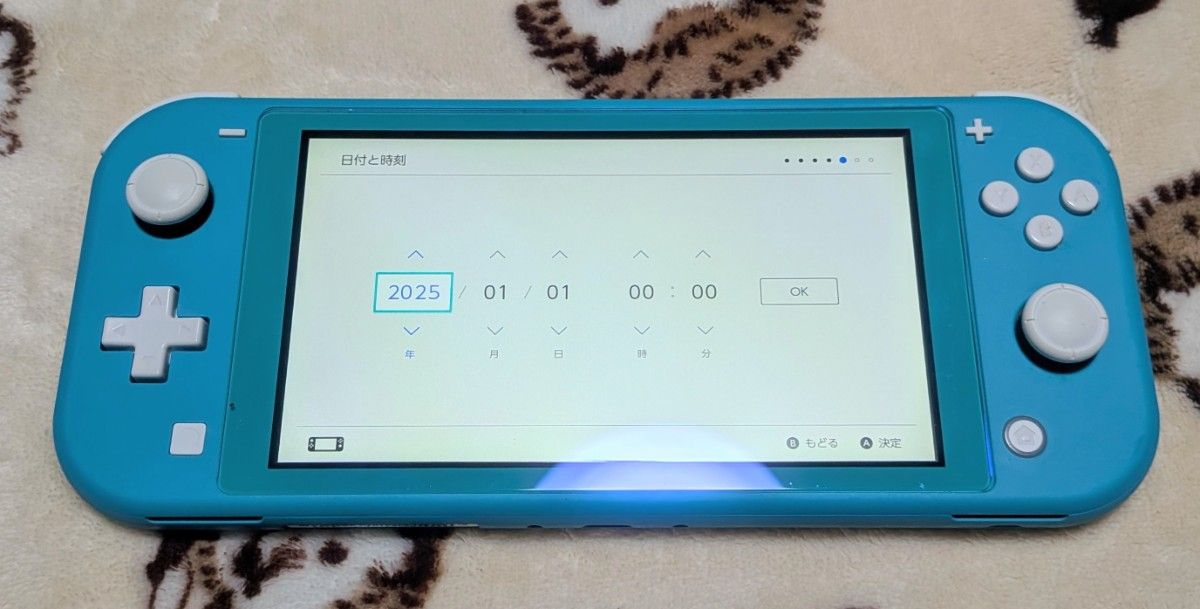 NintendoSwitch Lite ターコイズ 中古 ケース付き 保護フィルム貼付済