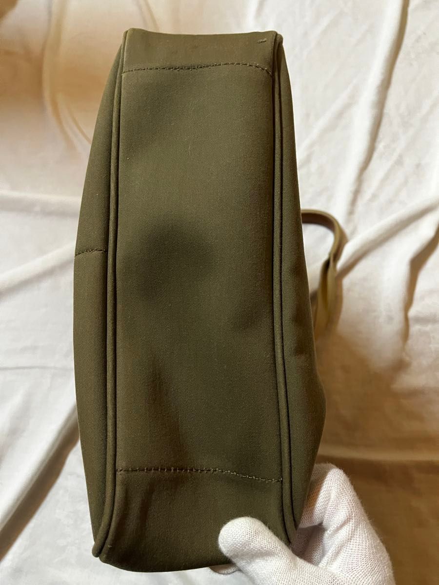 Paul Smith ポールスミス トートバッグ カーキ キャンバス レザー