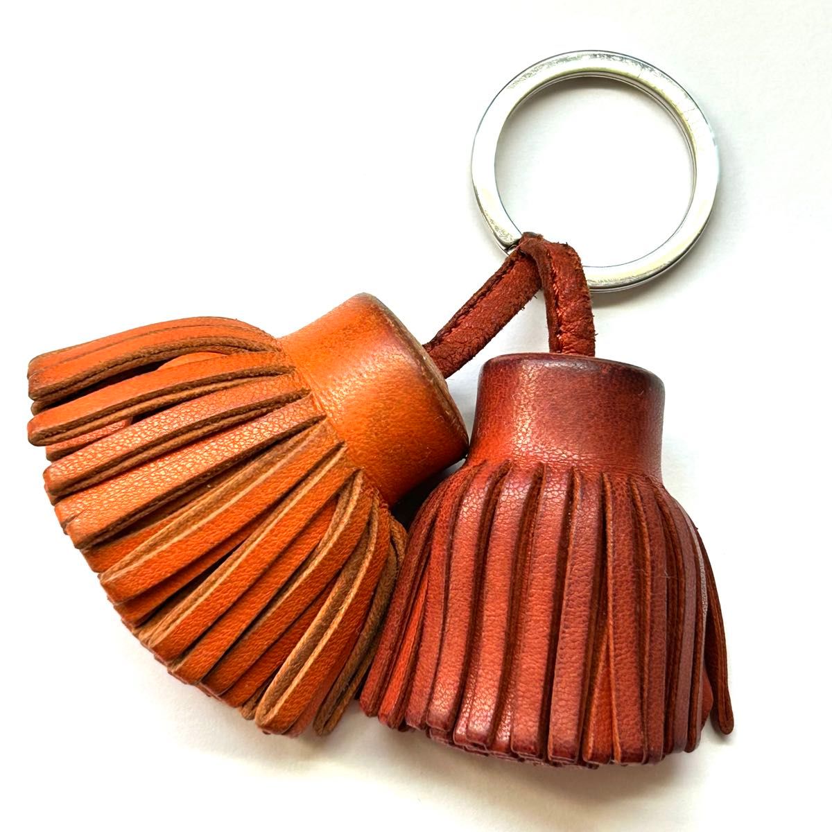 エルメス カルメン オレンジ キーリング キーホルダー HERMES タッセル