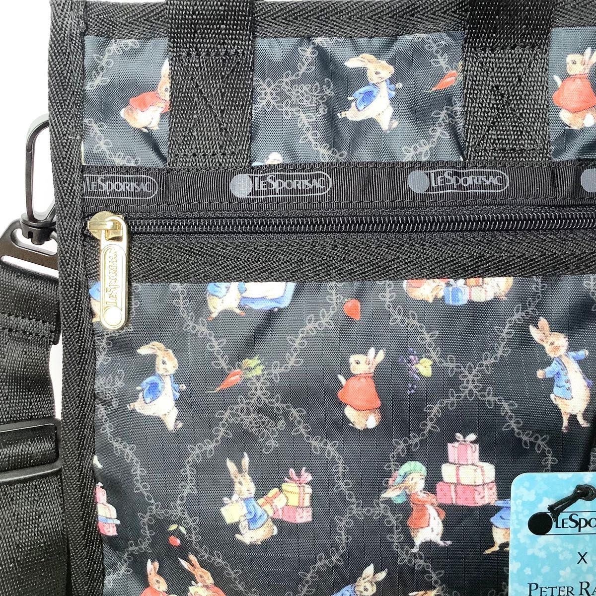 レスポートサック ピーターラビット ブラック 2wayトートバッグ