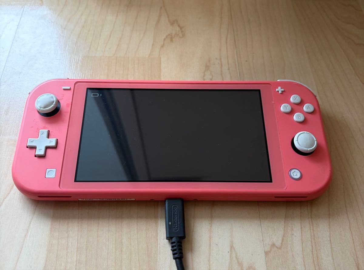 ちょいジャンク】充電器＋カバー＋MicroSD付 コーラル Nintendo Switch