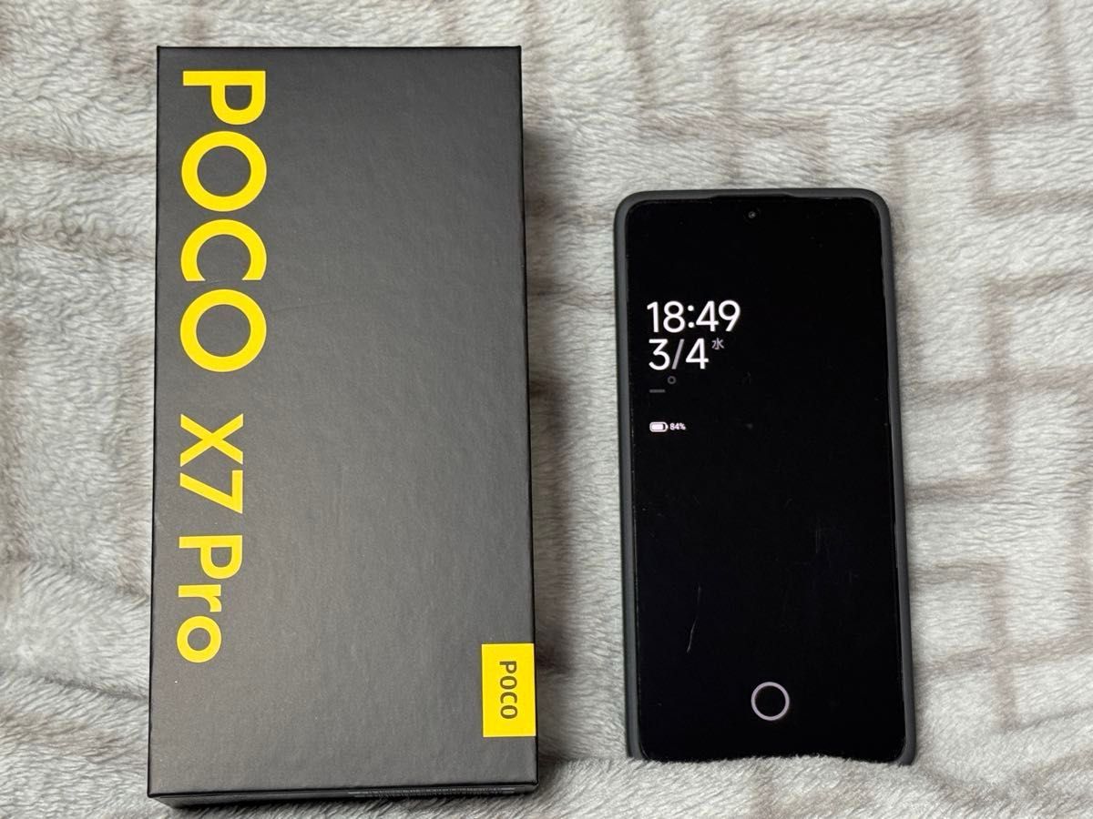 2025年11月購入〈美品〉 Xiaomi POCO X7 Pro イエロー 8GB+256GB 国内