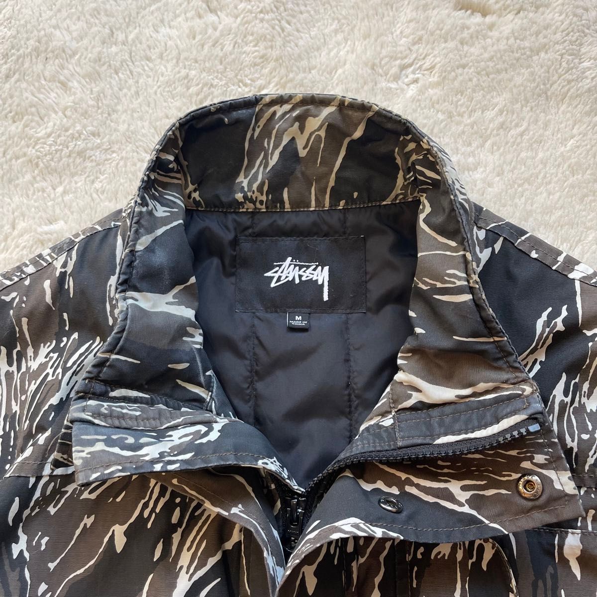 希少 Stussy 迷彩 カモフラ ミリタリー タイガーカモ ナイロン