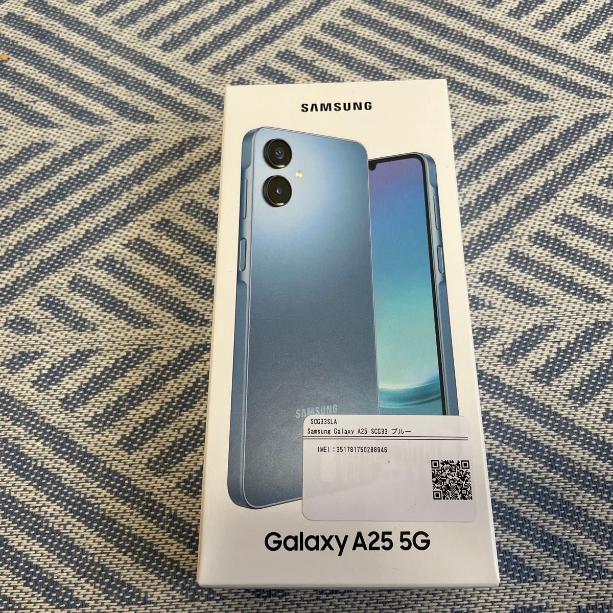 SIMフリー Galaxy A25 5G SCG33 ブルー [Blue] au 開封未使用品
