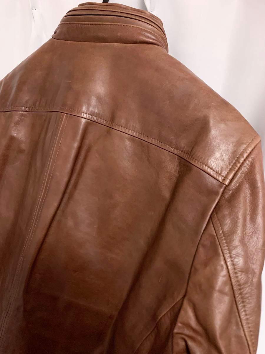 希少XLサイズ【 Paul Smith 】牛革 カウレザー M-65 シングル