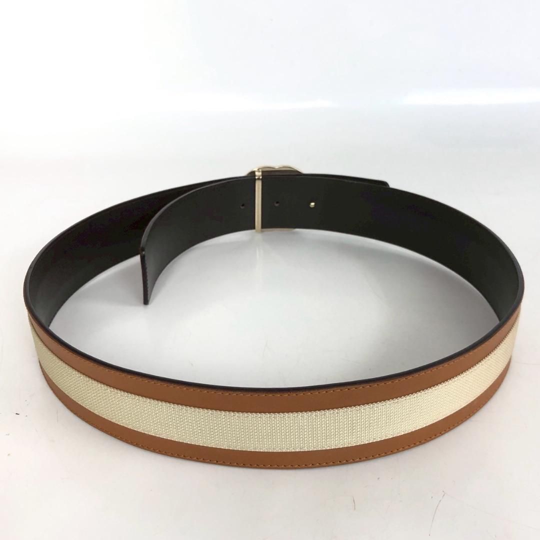 GUCCI グッチ ダブルG ベルト 212956 ブラウン ベージュ レザー