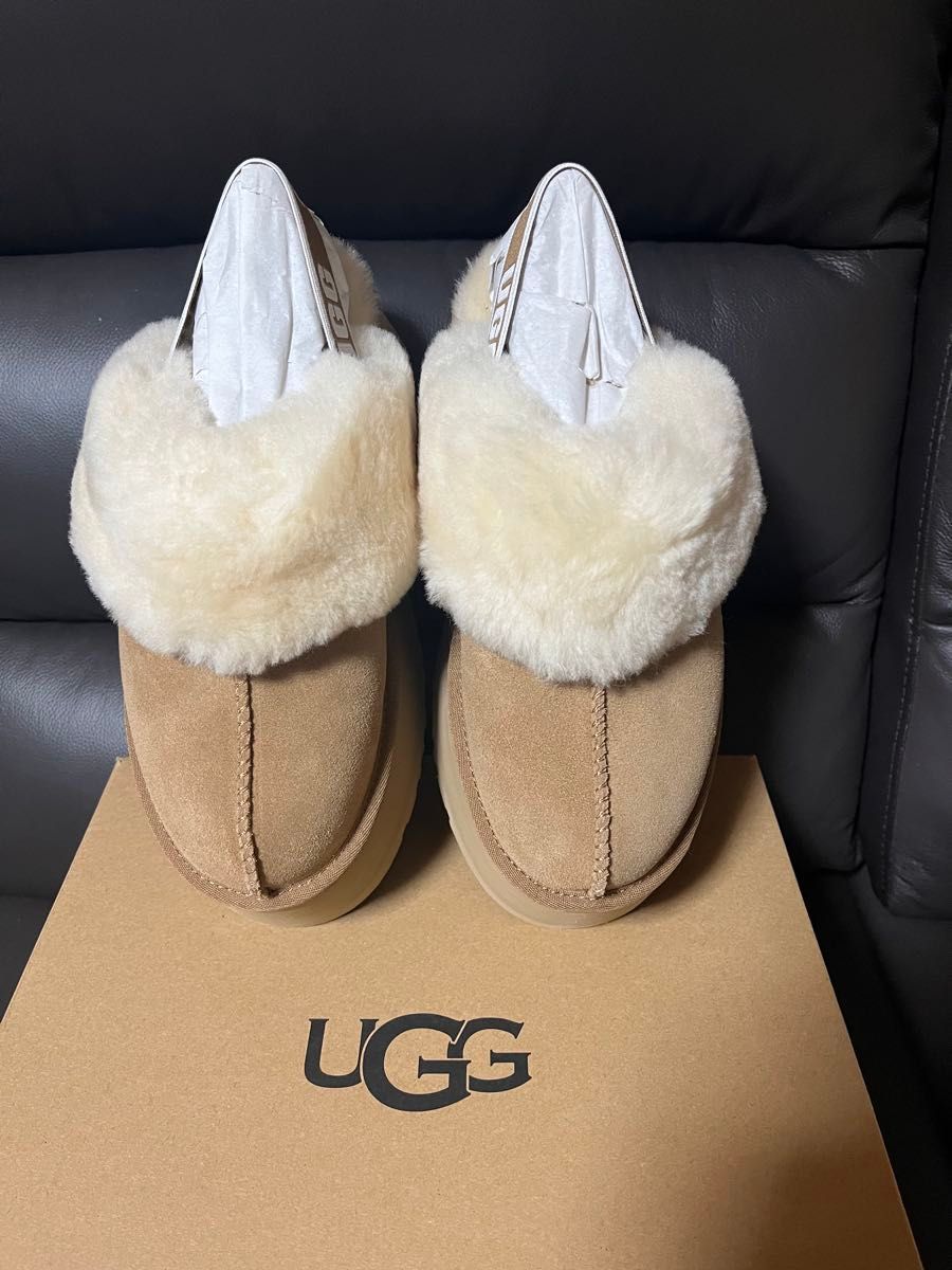 正規品】UGG FUNKETTE ファンケット 24 0 厚底 チェスナット 新品未