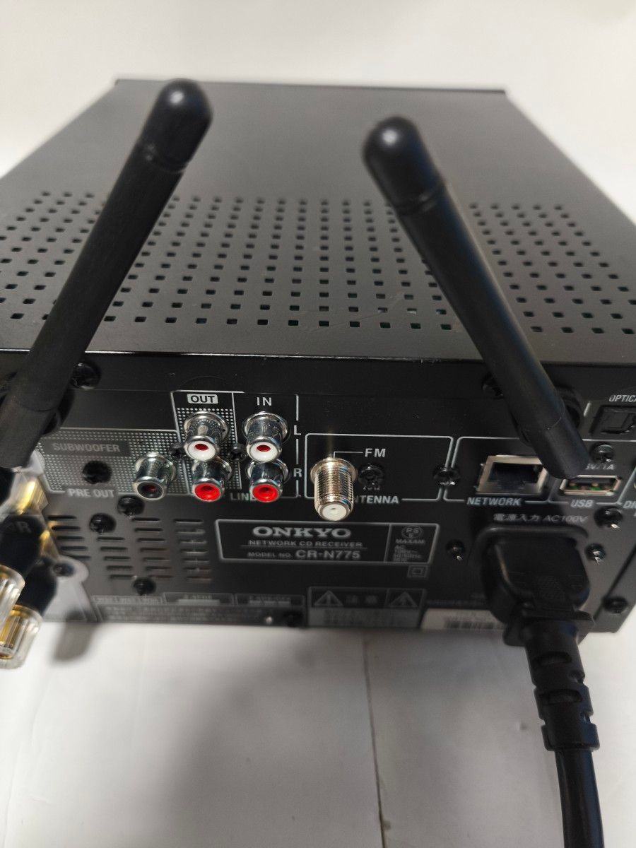 ONKYO CR-N775 (B) CDレシーバー 動作確認済みの良品です リモコン FM