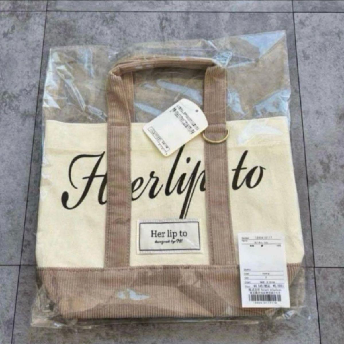 Her lip to HLT Mini Tote ivory 白｜Yahoo!フリマ（旧PayPayフリマ）