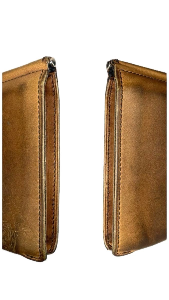 Berluti ベルルッティ カリグラフィ レザー マネークリップ 二つ折り