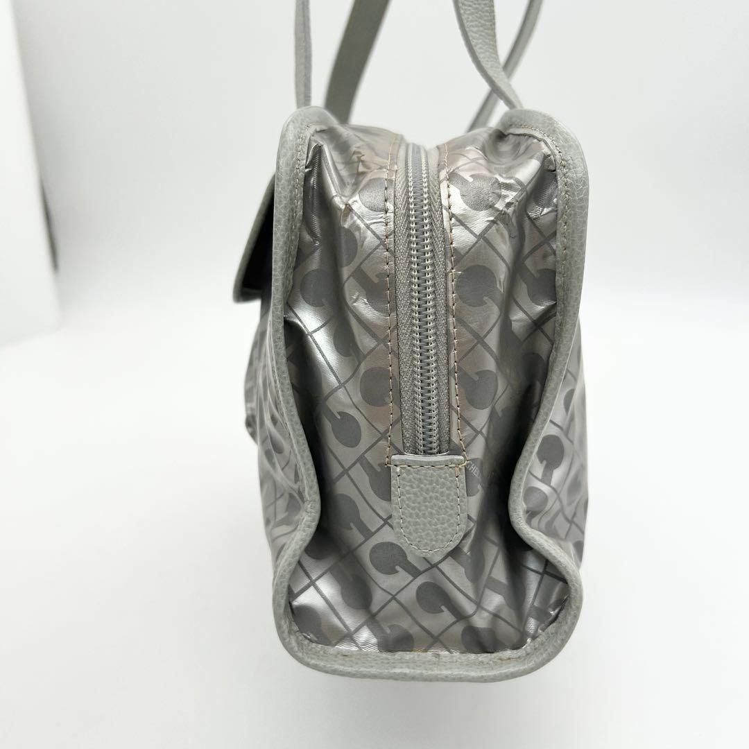 美品 GHERARDINI ゲラルディーニ トートバッグ ソフティ シルバー