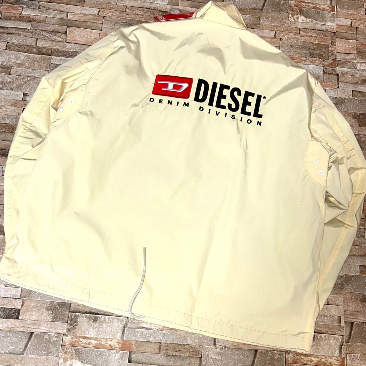新品】DIESEL ディーゼル／刺繍ロゴ コーチジャケット ナイロン