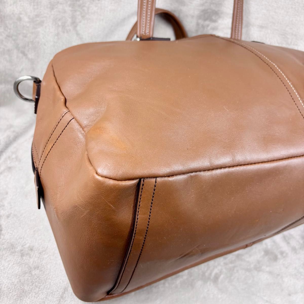 美品 COACH ボストンバッグ ブラウン 2way コーチ 本革レザー 茶色