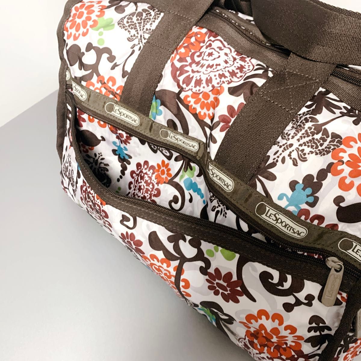 LeSportsac レスポートサック 2wayボストンバッグ ショルダーバッグ 花