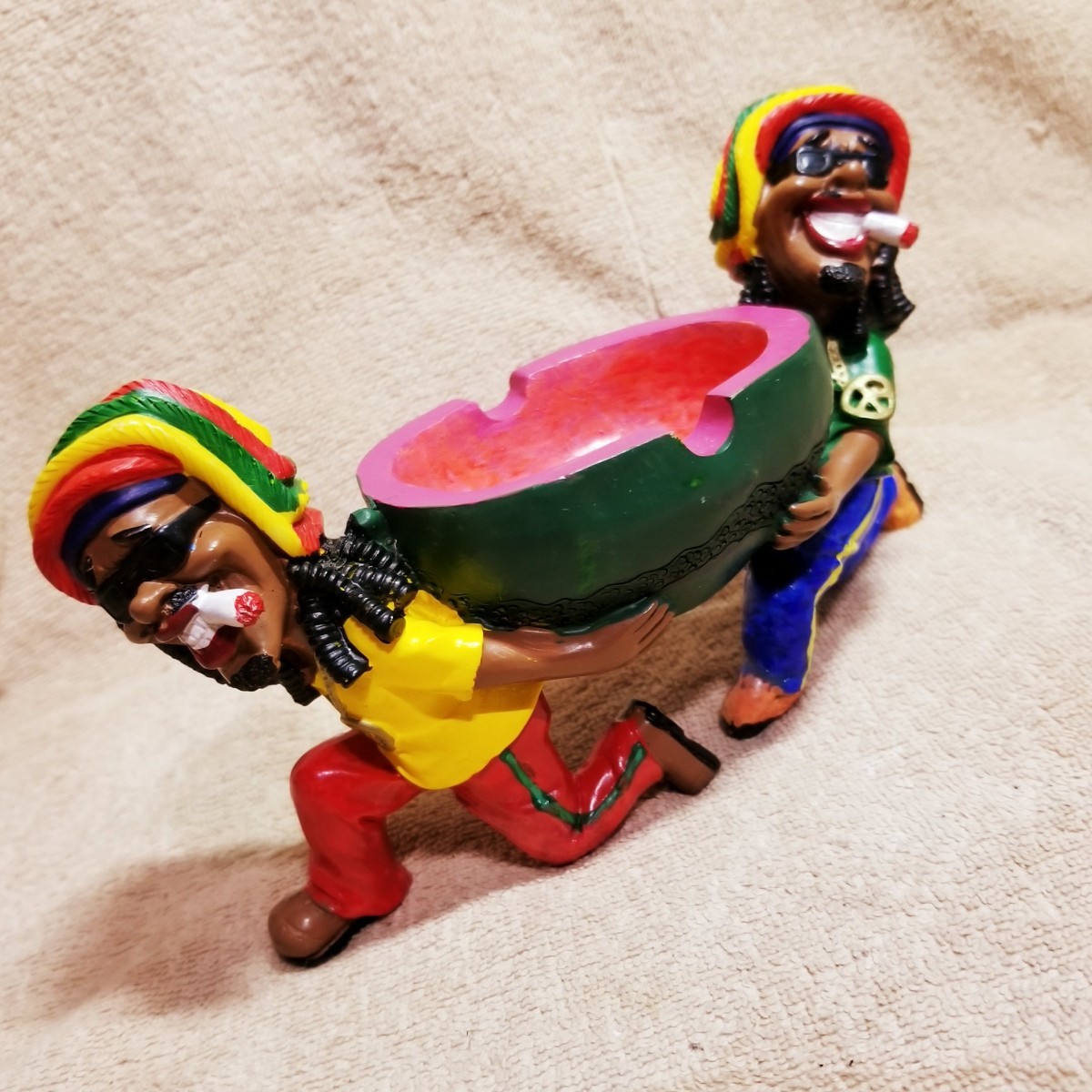 ラスタ 灰皿 レゲエ 小物入れ ハンドメイド スイカ ジャマイカ