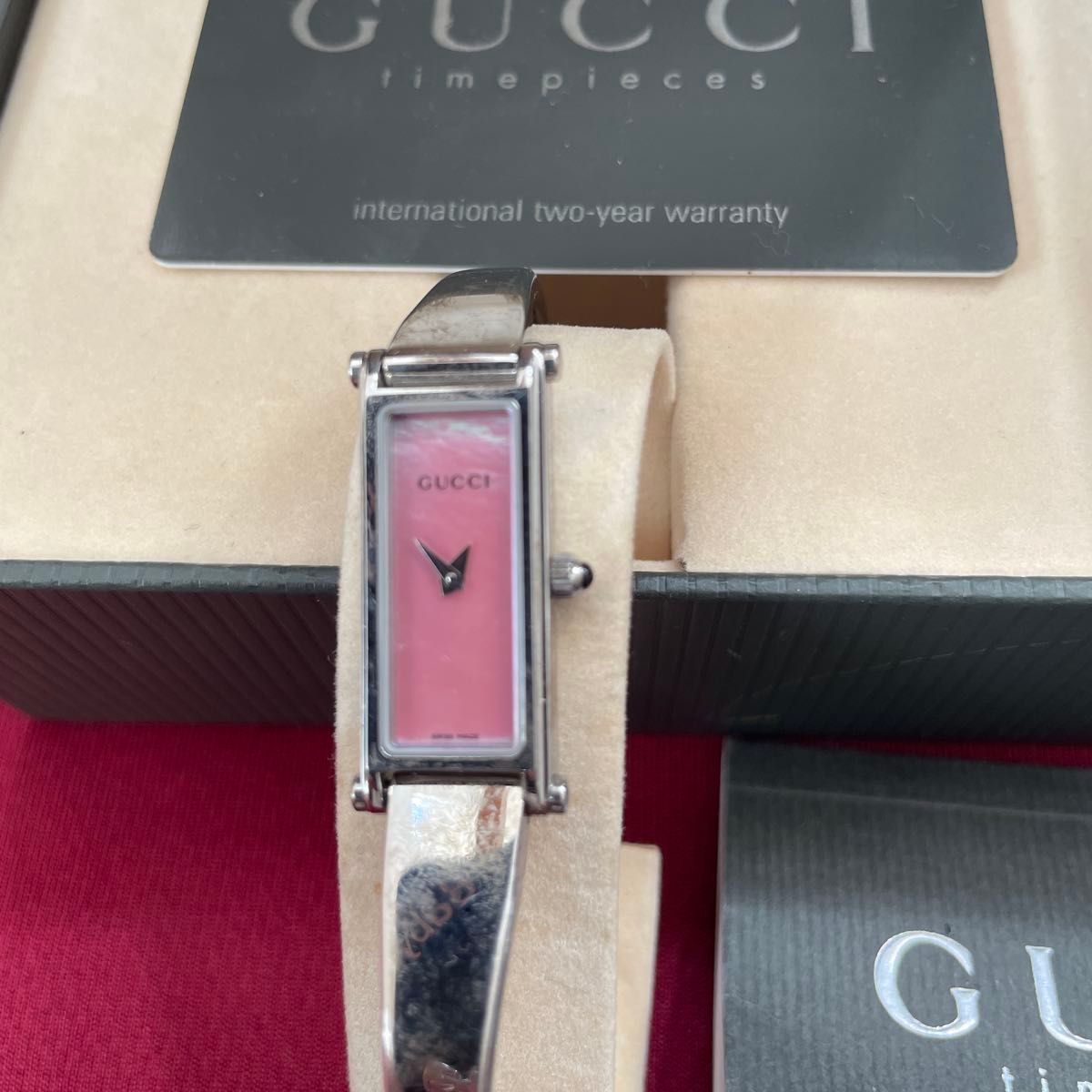 GUCCI グッチ クォーツ バングルウォッチ ステンレススチール 電池切れ