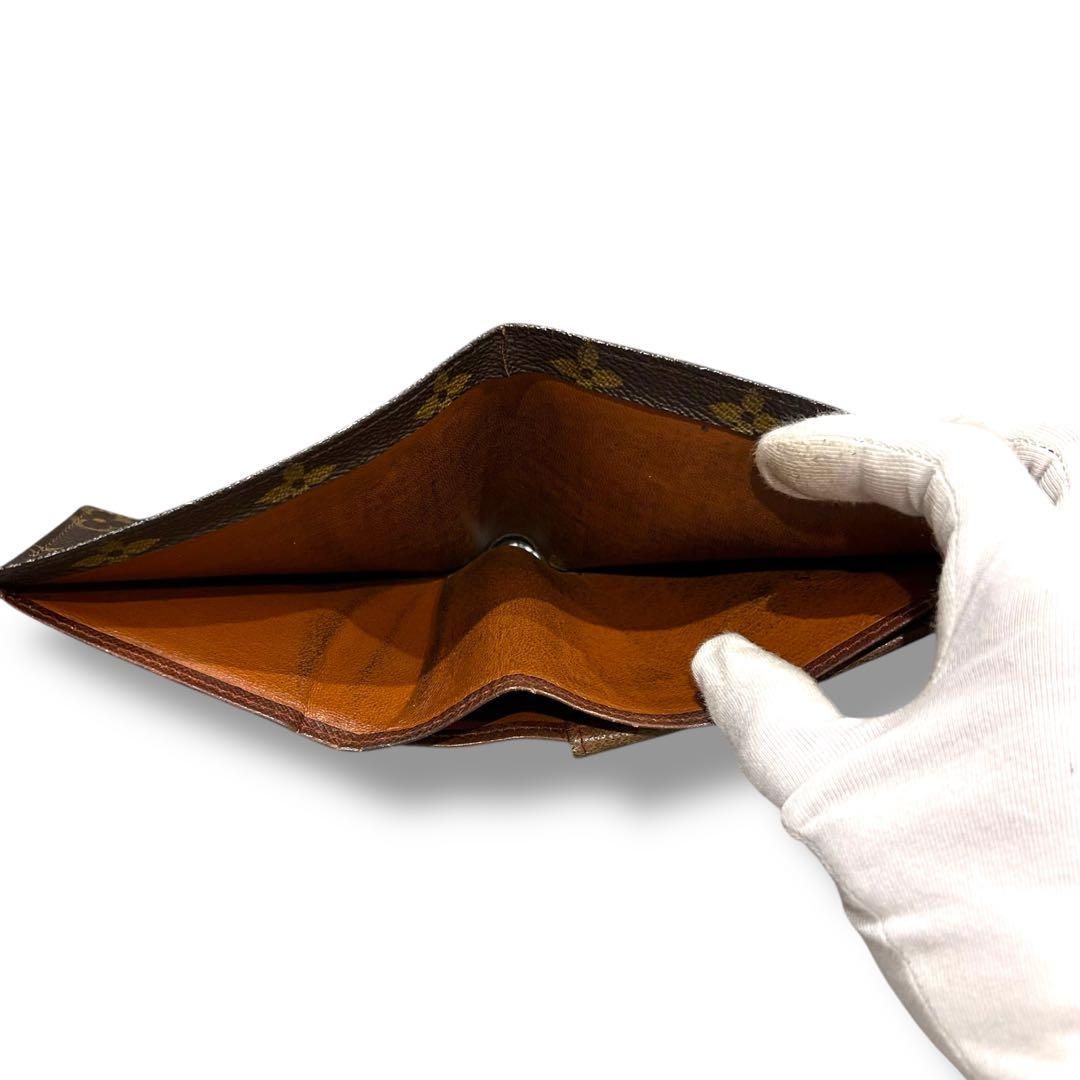 LOUIS VUITTON ヴィトン モノグラム 二つ折り 財布 ブラウン PVC