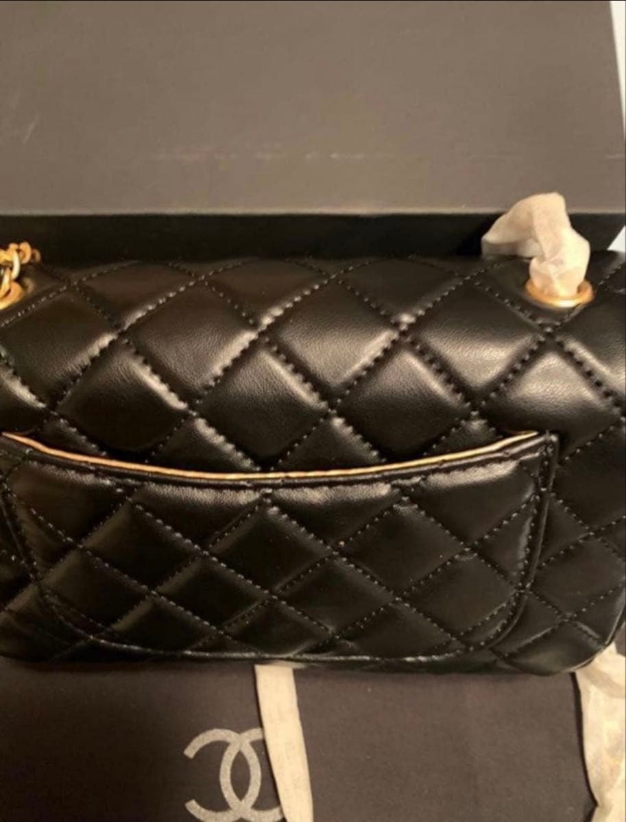 CHANEL シャネル ブラック ショルダーバッグ ノベルティ マトラッセ