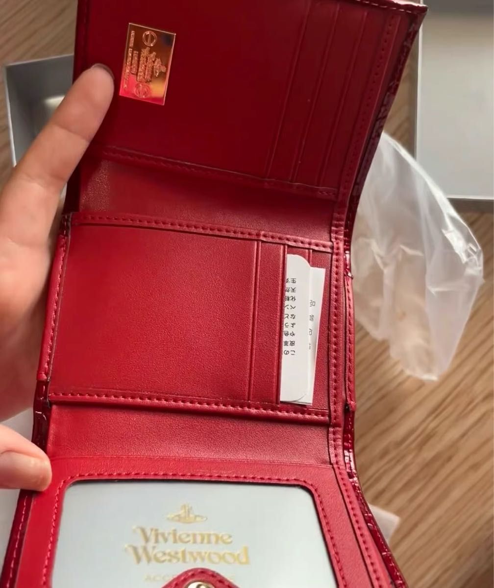 Vivienne Westwood ヴィヴィアンウエストウッド 三つ折り財布 レッド