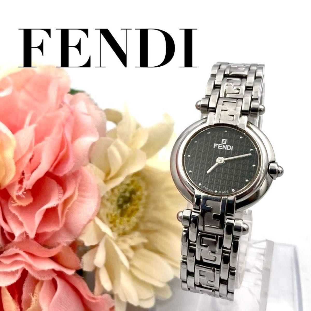 552 新品電池 FENDI フェンディ 750L 腕時計 クォーツ ズッカ柄