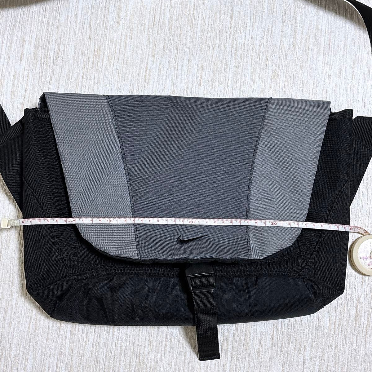 NIKE ナイキ ショルダーバッグ メッセンジャーバッグ 00s グレー×黒