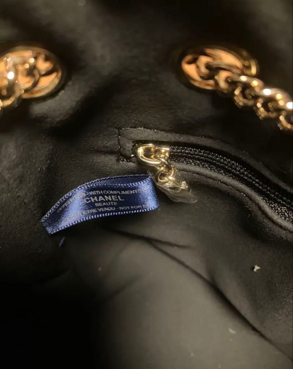 CHANEL ノベルティ ネイビーツイードバケットバッグ ショルダー｜Yahoo