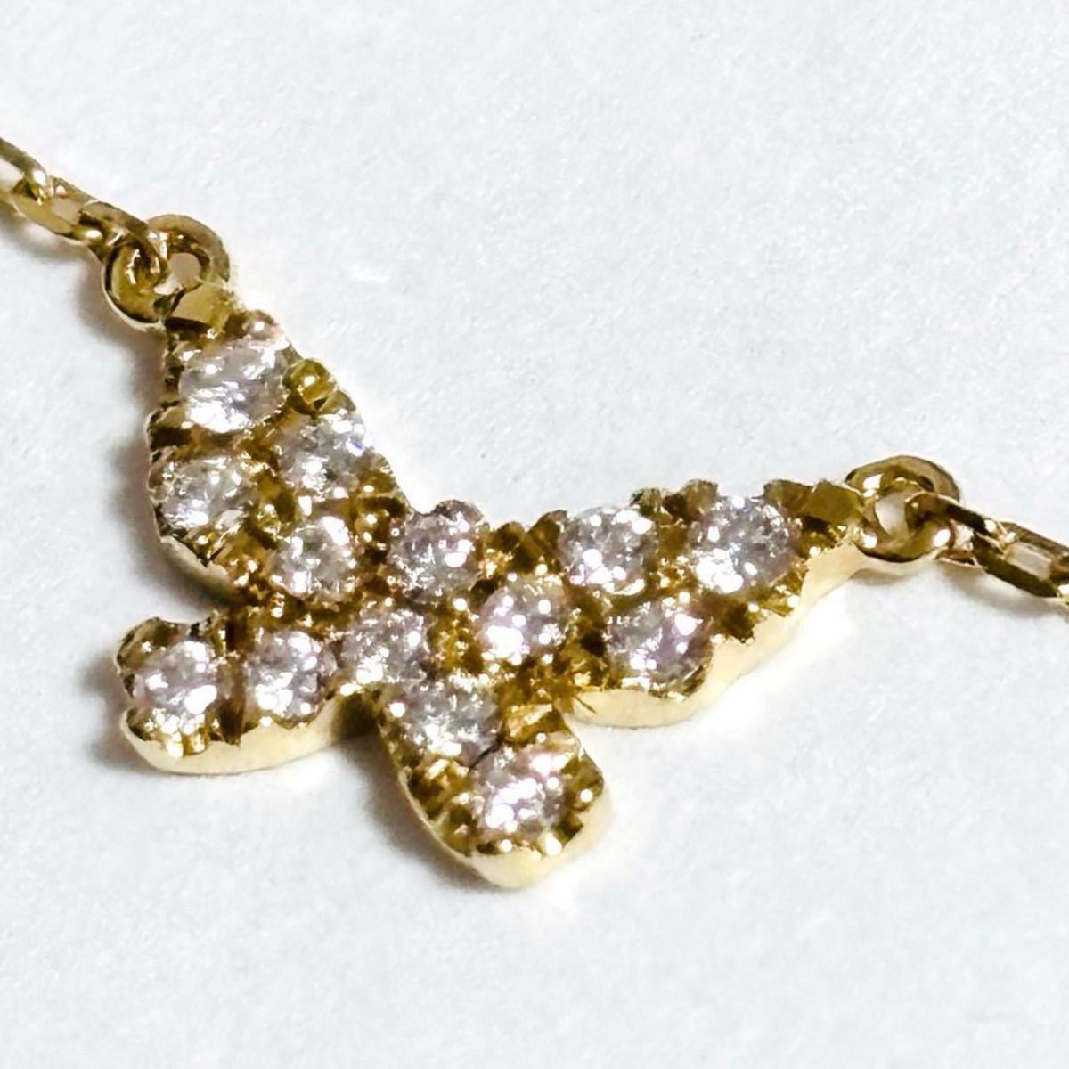 アーカー AHKAH 18K イエローゴールド ダイヤモンド バタフライ パヴェ