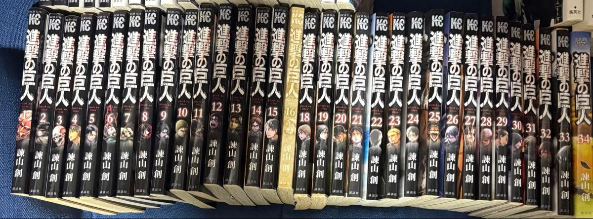 進撃の巨人 漫画 1-34巻 セット 諫山創｜Yahoo!フリマ（旧PayPayフリマ）