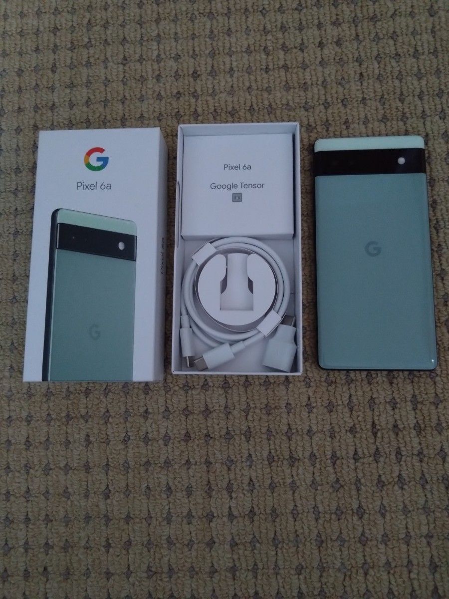 超美品 Google Pixel 6a セージ Sage (ジャンク バッテリー交換推奨